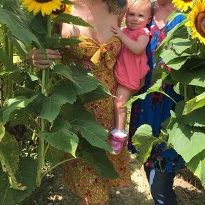 Strapless midi dress